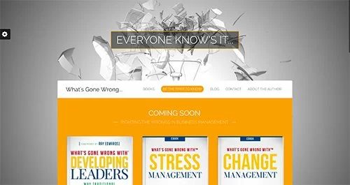 web design for new author